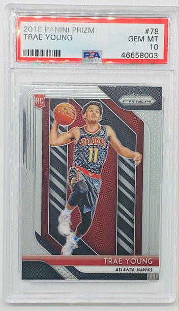 Trae Young Prizm Base Rookie Card 46658003