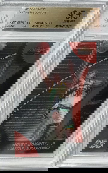 2007-08 FINEST #71 KEVIN DURANT GEM 9.5 QUAD 9.5 9.5 9.5 9.5