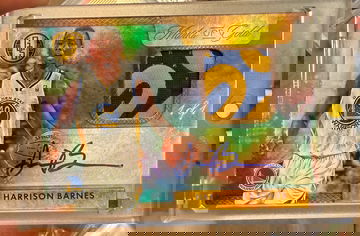 2014 Gold Standard Harrison Barnes Marks Of Gold Platinum Jersey Auto 1/1