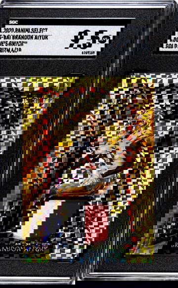 2020 Panini Select #RS-BAI Brandon Aiyuk Rookie Swatch Gold Prizm /10 SGC 9.5