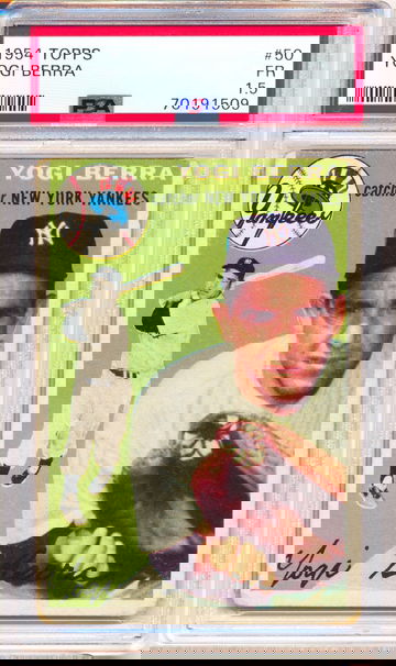 1954 Topps #50 Yogi Berra PSA 1.5 - NEW Case! Just Graded!