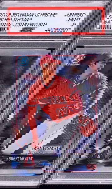 2018 Bowman Chrome Shohei Ohtani National Convention PSA 9