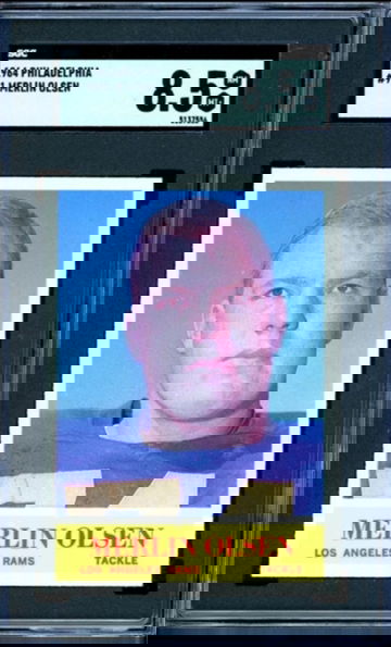 1964 PHILADLPHIA MERLIN OLSEN HoF ( Great Investmemt) Low Pop Sgc 8.5