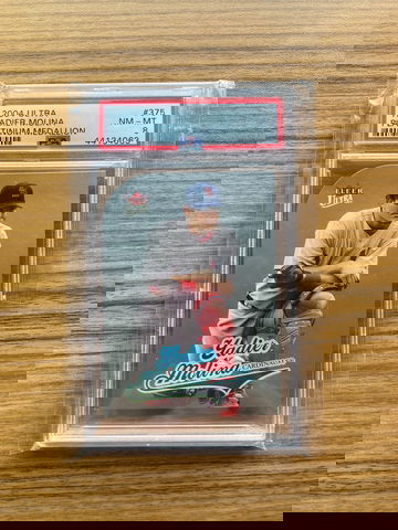 2004 Ultra Platinum Medallion RC Yadier Molina PSA 8 Rookie Card Cardinals