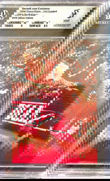 2004 Press Pass Devin Harris 1st Graded BGS 9