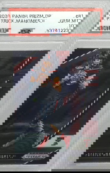 2020 Panini Prizm Draft Pick #81 Patrick Mahomes PSA 10