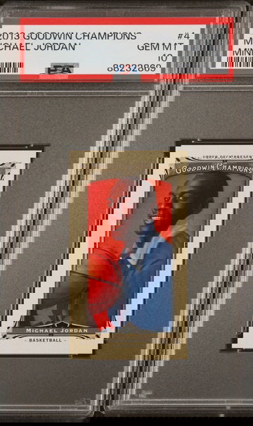 2013 Upper Deck UD Goodwin Champions Mini 4 Michael Jordan PSA 10 Gem Mint