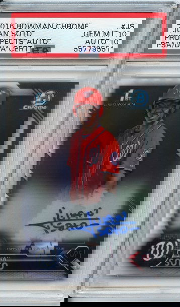 Juan Soto Bowman Chrome Auto PSA DNA 10/10 NEP