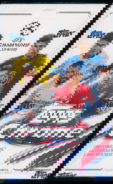 2020-21 Topps Chrome UEFA Soccer Hobby Box New