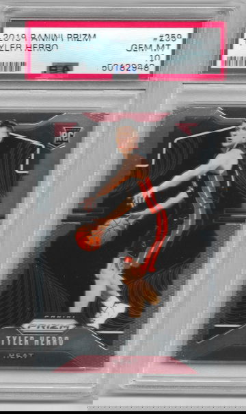 2019-20 Panini Prizm TYLER HERRO RC Rookie PSA 10 Heat