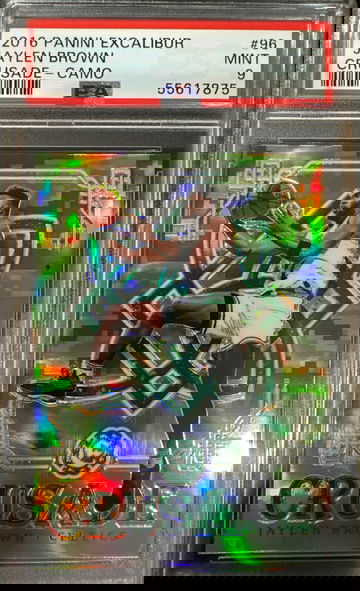 2016 Panini EXCALIBUR CRUSADE CAMO RC Jaylen Brown #96 PSA 9 MINT Boston Celtics