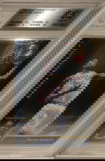 1995-96 SP Championship #62 Kevin Garnett (ROOKIE) BGS 8.5 NM-MT+