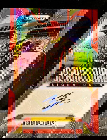 Brandon Jones  2025 Nascar Prizm Racing  Sensational Signatures Auto  Red Prizm  /99