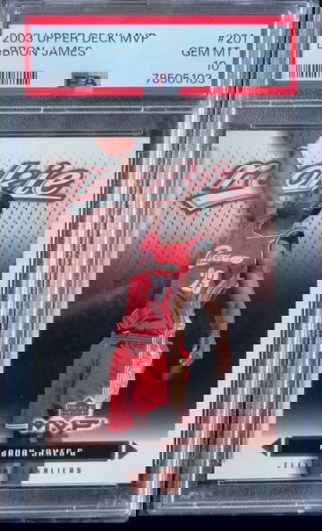 2003 Upper Deck MVP #201 Lebron James Rookie RC PSA 10 GEM MINT 💎
