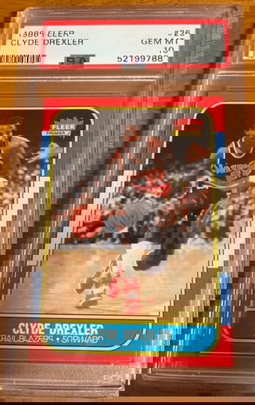 1986 Fleer #26 Clyde Drexler PSA 10 RARE!