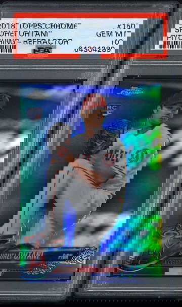 2018 Topps Chrome Shohei Ohtani Pitching Refractor PSA 10