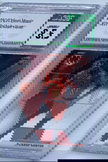 2019-20 Panini Mosaic #239 De’Andre Hunter RC CSG Graded 8.5 