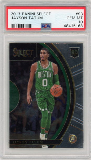 2017 Panini Select Jayson Tatum Rookie PSA 10