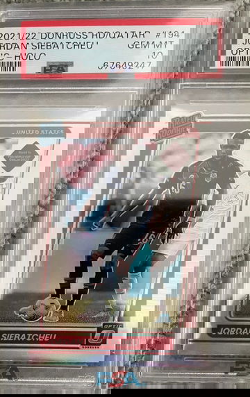 2021-22 Donruss Jordan Siebatcheu Optic Rated Rookie Silver Holo Prizm RC PSA 10