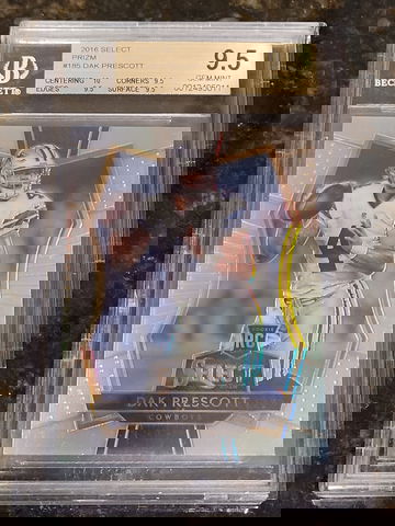 2016 Dak Prescott Select Silver PRIZM BGS 9.5 - Subs are ALL 9.5 & 10!