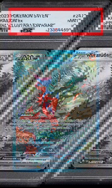 2023 Pokemon Scarlet and Violet Special Illustration Rare Koraidon Ex #247 PSA 9