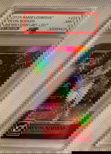 2015 Donruss Devin Booker Red Die Cut /99 PSA 9 Mint 