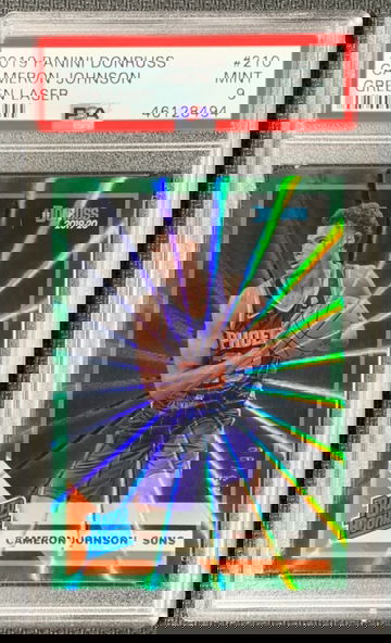 Cameron Johnson 2019-20 Panini Donruss Green Laser /99 #210 PSA 9 (46128494)