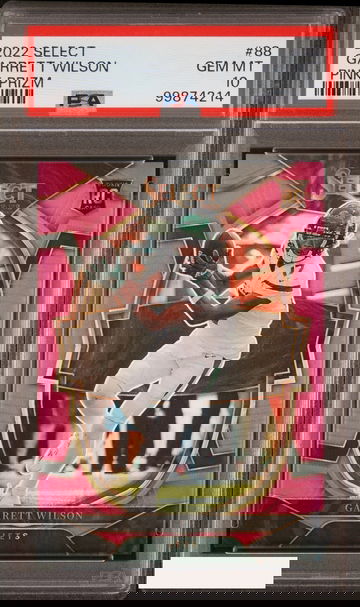 2022 PANINI SELECT GARRETT WILSON #88 PINK PRIZM ROOKIE RC 10 OF 10 PSA 10