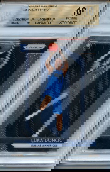 2018-19 Panini Prizm Luka Doncic RC #280 BGS Pristine 10 - Low Pop!