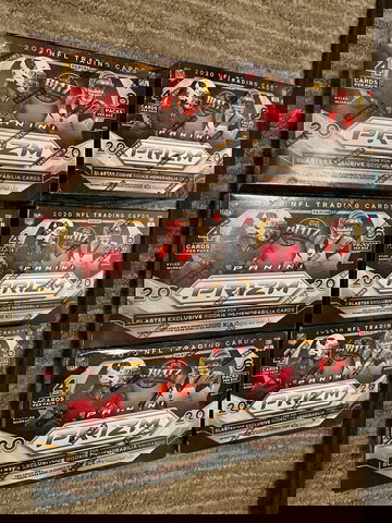 (6) 2020 Panini Prizm Football Blaster Box Lot x 6