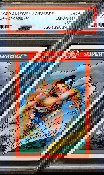 1990 Marvel Universe SUB-MARINER #16 🔥 Super Heroes (Namor) 🔥 PSA 10 - Pop 11!