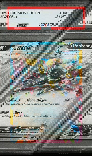 2025 Pokemon Prismatic Evolutions Umbreon Ex #60 PSA 9