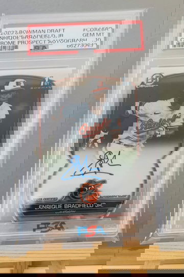 2023 Bowman Chrome Draft ENRIQUE BRADFIELD Jr 1st Auto #CDA-EBR SP Autograph