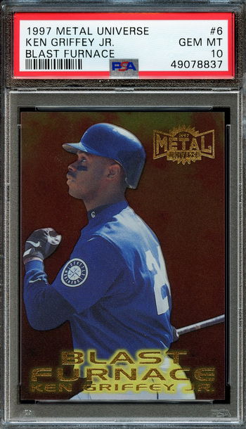 1997 Metal Universe Blast Furnace #6 Ken Griffey Jr. PSA 10 Gem Mint 