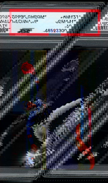 2018 Topps Chrome Update Ronald Acuna Jr. HMT31 PSA 10 Gem Mint