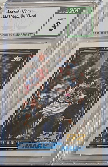 1992 Shaquille O’Neal Topps Rookie CSG 9