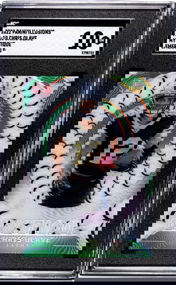 2022 Panini Illusions #M-10 Chris Olave Mystique Emerald SGC 10