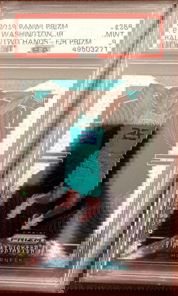 2019 Prizm PJ Washington variation fastbreak prizm PSA 9