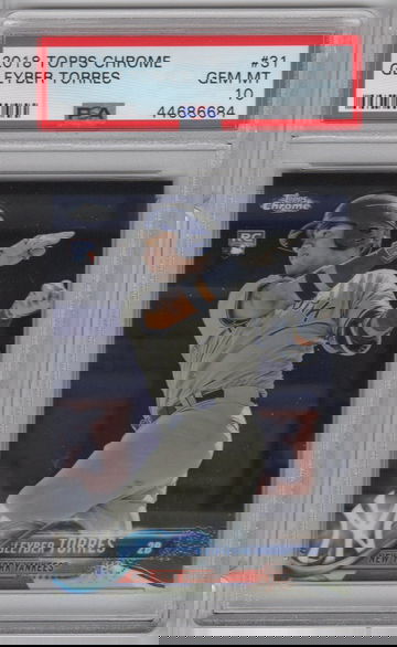 2018 Topps Chrome Gleyber Torres PSA 10