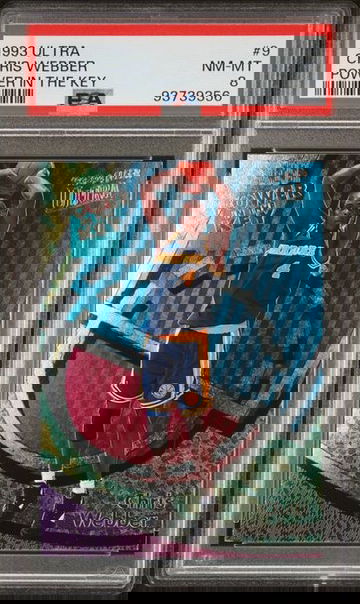 1993 Ultra Power in the Key #9 Chris Webber PSA 8 - only 15 higher