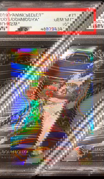 2019 Panini Select Sekou Doumbouya Concourse Silver Prizm PSA 10