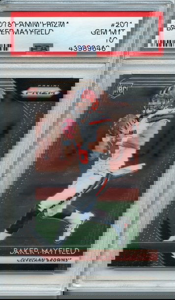 Baker Mayfield Prizm PSA 10