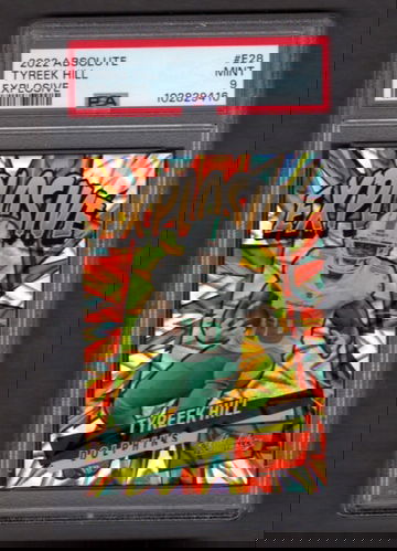 2022 Absolute Explosive #28 Tyreek Hill PSA 9 Dolphins