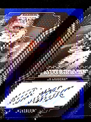 DJ Giddens  2025 Panini Prizm Draft Picks  Blue Prizm  Auto /249  KSU Colts RC