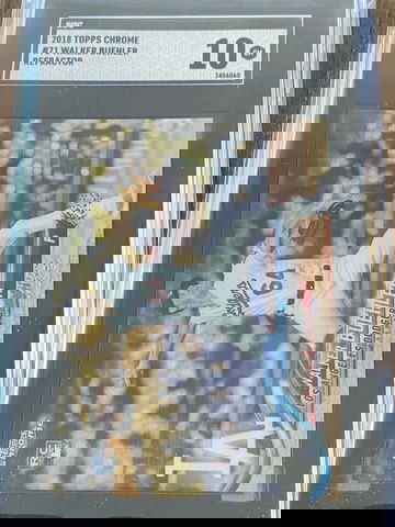 2019 Topps Chrome Walker Buehler Refractor SGC 10