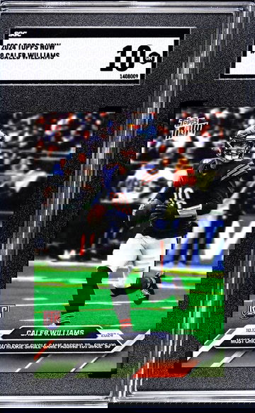 2024 TOPPS CALEB WILLIAMS NOW #9 Rookie limited /6573 SGC 10