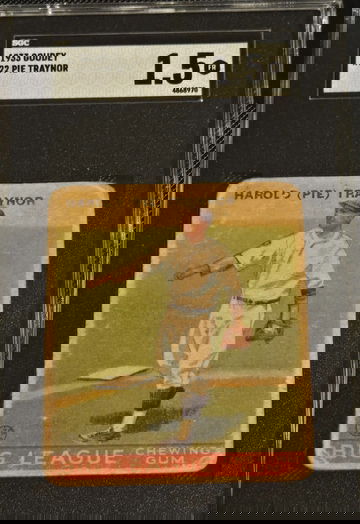 1933 Goudey Pie Traynor RC SGC 1.5