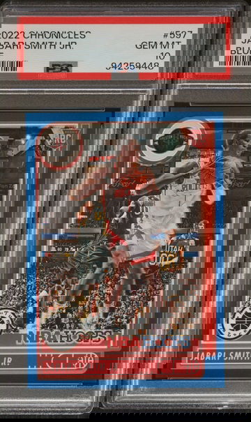 2022 Panini Chronicles Blue Jabari Smith Jr. #597 RC /99 PSA 10