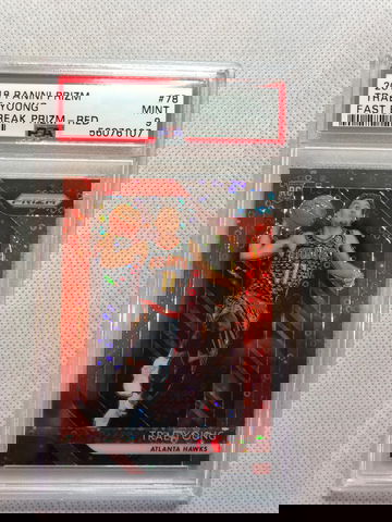 2018 trae young fast break red prizm psa 9 /125