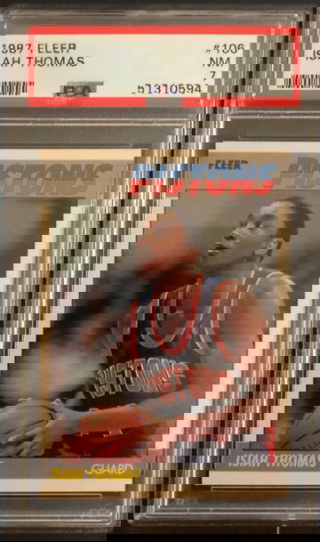 1987 Fleer Isiah Thomas #106 PSA 7 NM